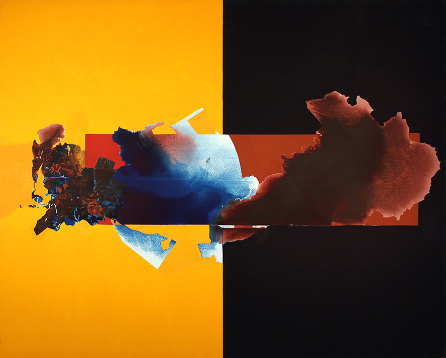 Untitled 7 Black and Cadmium Yellow